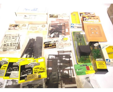 Selection of model rail accessories; ratio, Knightwing, Hornby etc. Mostly new in packets. P&amp;P Group 2 (£18+VAT for the f