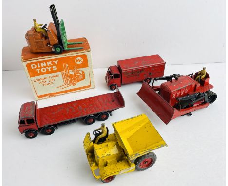 19x Playworn DINKY TOYS Cars, Tractors etc - Boxed Fork Lift P&amp;P Group 2 (£18+VAT for the first lot and £3+VAT for subseq