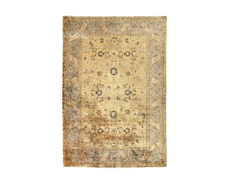 A silk and metal thread Koum Kapi carpetSigned by Zareh Penyamin (1890-1949) Istanbul, Turkey, circa 1910 Designed with delic