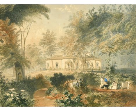 After Andrew Picken (1815-1845), 'Mount House Madeira', lithograph, published by Day and Haghe, 19th Century, 10.75" x 15" (2