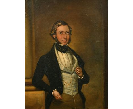 Early 19th Century English School, a portrait of a young gentleman, oil on canvas, 14" x 11" (36 x 28cm).