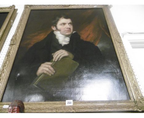19TH CENTURY GILT FRAMED PORTRAIT, DARCY