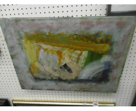 ABSTRACT OIL ON PANEL, ARTIST NEIL WARD-ROBINSON