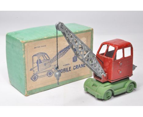 Charbens Vintage Mobile Crane. Red and Green with Silver Jib. Looks to be complete and without significant fault. No obvious 