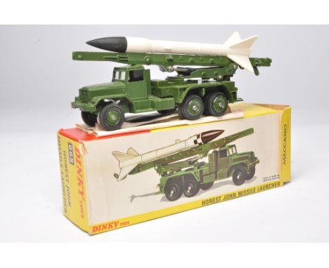 Dinky Military No. 665 Honest John Missile Launcher. Displays generally excellent. Little sign of wear. In good to very good 