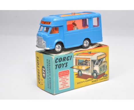 Corgi no. 471 Smith's Mobile Canteen Van. Displays mostly excellent with little sign of wear. In generally excellent original
