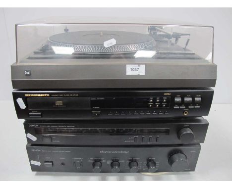 Denon Tuner TU-717, Amp FTZ 23/620S. Marantz cd player CD.67 MKII. Dual 505-2 record player (untested sold for parts only).