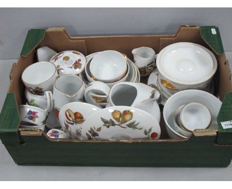 Royal Worcester 'Evesham' Dinner Ware, tureens, jug, bowl, etc:- One Box.