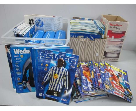 Sheffield Wednesday Programmes, mainly homes 1975 and later, 1993 FA Cup Final Replay Fanzines including 'Just Another Wednes