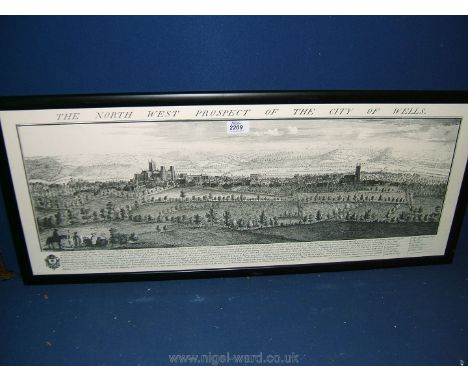 A Print of the North West Prospect of the City of Wells
