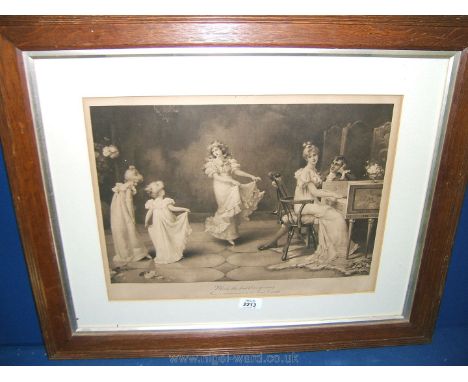 A Print entitled 'When the Heart is Young' framed and mounted