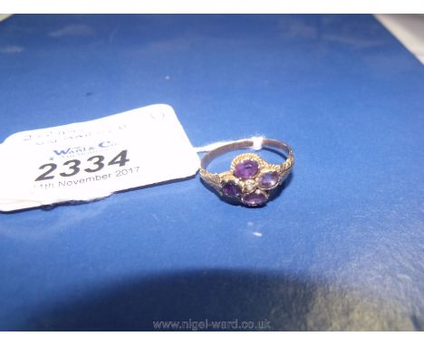 A Victorian unmarked gold Ring (2.2 gms)