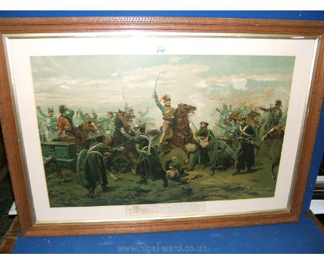 A large Print entitled 'Lamongs the Guns at Balaclava' by H. Head 