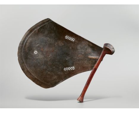 MASSIVE SONGYE-SANGA AXEVery few of these rare Congo axes are known to us. Two are in the Afrika Museum, Tervuren; one acquir