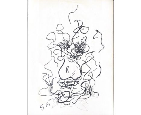 * GEORGES BRAQUE (FRENCH, 1882-1963), UNTITLED lithograph on paper 35cm x 27cm Unframed, contained within part of a book, wit