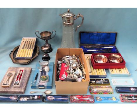 Large quantity of various silver plated ware, flatware etc

All in used condition, unchecked 