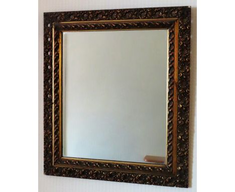 Early/mid 20th century gilt framed piercework decorated wall mirror. Approx. 62 x 54cms

reasonable used condition with very 