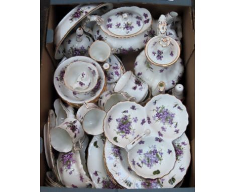 Large quantity of Hammersley Victoria Violet china

All in used condition, unchecked 