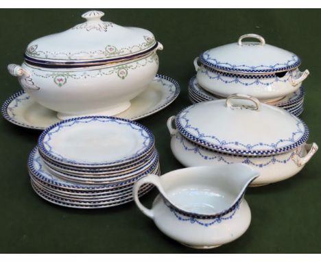 Quantity of Imperial art deco style china, large ceramic soup tureeen, etc

all used and unchecked 
