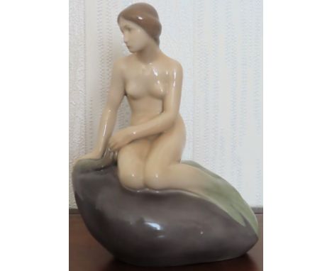 Royal Copenhagen glazed ceramic figure - The Little Mermaid. Approx. 21.5cm H

Reasonable used condition 