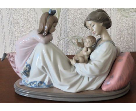 Lladro glazed ceramic figure group (No. 1606) reasonable used condition