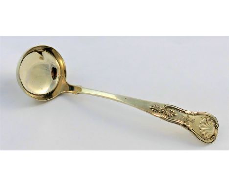 An early Victorian Scottish silver kings pattern toddy ladle, Edinburgh 1853, 15cm high, 1.11ozt, 34.4g CONDITION REPORT: If 