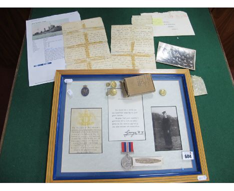 WWII Royal Navy Interest: items relating to the military service of ordinary seaman Kenneth Whitney who was killed in action 