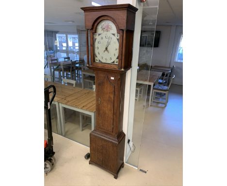 A 19th century oak longcase clock