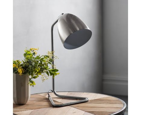 { Option of lots:  530, 531 } Denver Table Lamp Brushed Nickel 475mm Stylish metal table lamp available in two finishesMetal 
