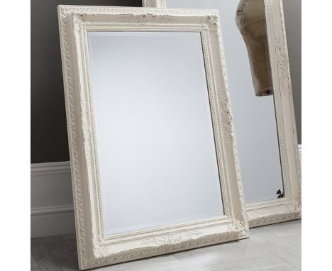 Buckingham Mirror Vintage White 1750x1170mm Traditional baroque framed mirror with a beautifully painted antique white finish