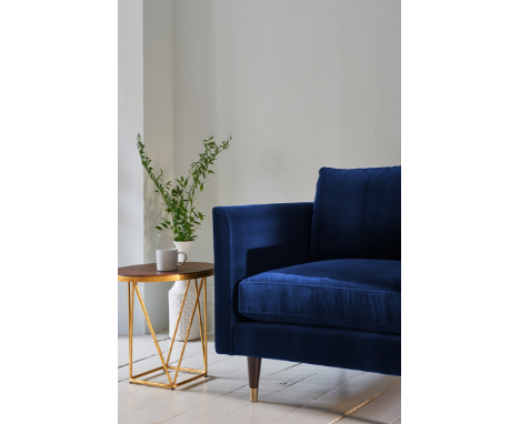 Henry 2 Seater Velvet Sofa Blue Velvet Henry By Christiane Lemieux Is A Contemporary Sofa With Classic Lines It Is A Perfect 