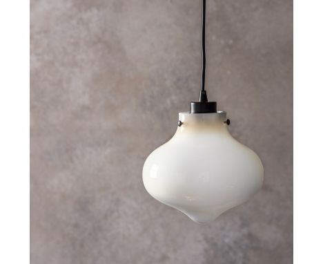 { Option of lots:  1022 } Rissordo Pendant Light A White French antique style blown glass pendant Metal, Glass 20.3 x 20 x 20