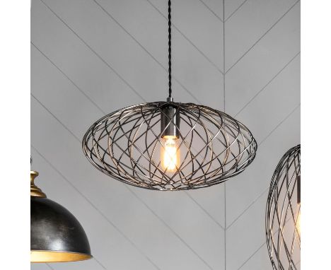 { Option of lots:  647, 648 } Frankland Pendant Light Industrial inspired pendant light with an adjustable cord extending up 