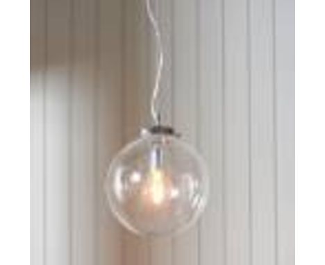 Harbour Pendant Light The Harbour pendant light has a unique design with a rustic blown out bulb with contempory crystal glas