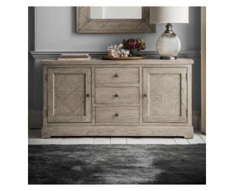 Riviera 2 Door 3 Drawer Sideboard With a nod towards the french colonial style this practical sideboard is made from mindy as