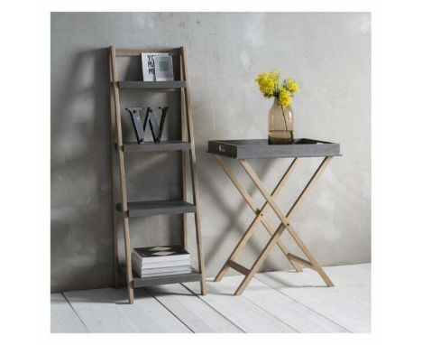 Lomborg Shelf Unit Introducing the Beautiful Lomborg Shelf Unit in a faux concrete and wooden design it is perfect for keepin