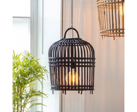 { Option of lots:  994, 995 } Pueblo Lampshade Charcoal Small 410x410x470mm This is a true statement lamp shade, this charcoa