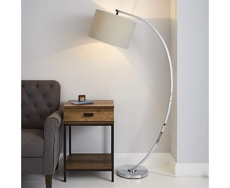 Arch Chrome Floor Lamp Add a touch of style to your living room with this elegant floor lamp Beautifully designed with a chro