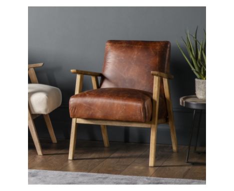 Neyland Armchair Heritage Vintage Brown Leather Leather Add A Touch Of Class To Your Home With The Neyland Armchair Finished 