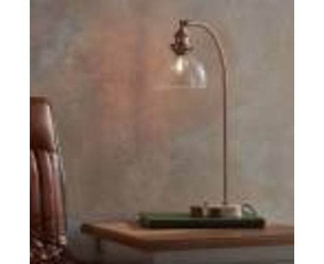 Hansen Table Lamp Antique Brass Illuminate any space and add personality where needed with the Hansen Table lamp finished in 