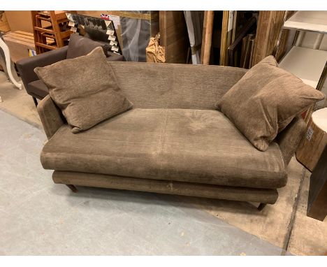 **Clearance Bargain** Brown Fabric 3 Seater Upholstered Sofa 175 X 85 X 77CM