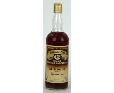 1 bottle Millburn 16 yo Highland Malt Whisky Distilled 1966 - Gordon and Macphail Connoisseurs Choice 75cl. 40% ABV  (illustr
