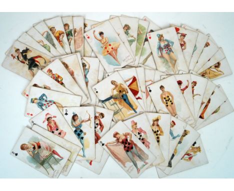 A rare set of Hard-A Port Cut Plug playing cards
