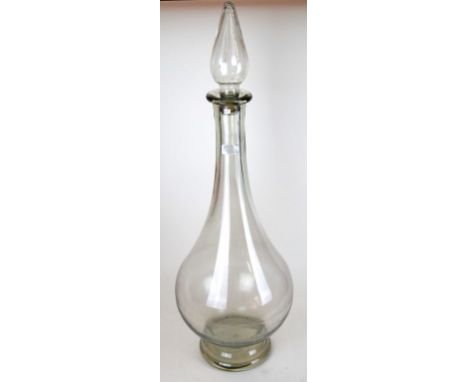 A large Victorian glass apothecary chemist carboy
Of baluster form with teardrop stopper, originally produced for a shop disp