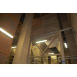 Hopper (19) Chutes, Approx. 55 ft. x 16 ft., Steel Frame Base, RIGGING FEE: $45,000