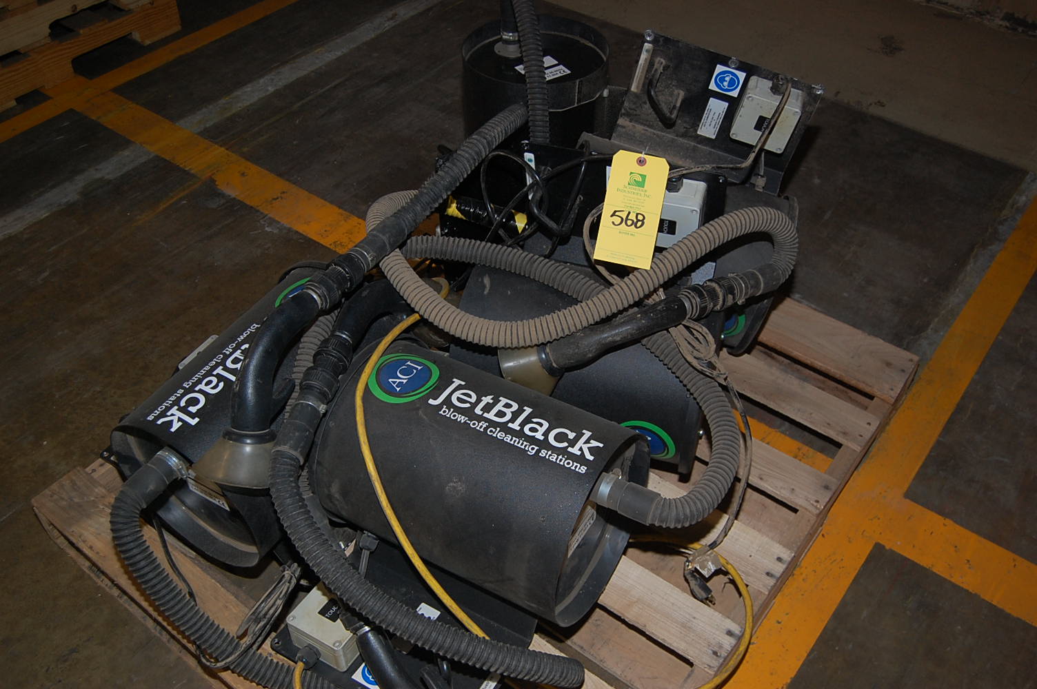 (5) ACI Jet Black Blow Off Cleaning Stations JB00020, RIGGING FEE50