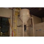 Hopper 84 in. Diameter x Approx. 96 in. T-B, Steel Frame Base, RIGGING FEE: $1,500