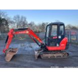 KUBOTA KX61-3 C.W 3 BUCKETS QH NEW TRACKS RED & BLACK KEYS RTD
