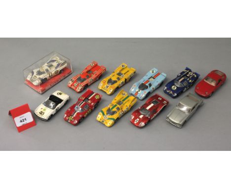 A boxed Super Champion (France) diecast Porsche 917K LM 1971 model in 1:43 scale, G+ in G box together with five unboxed Supe