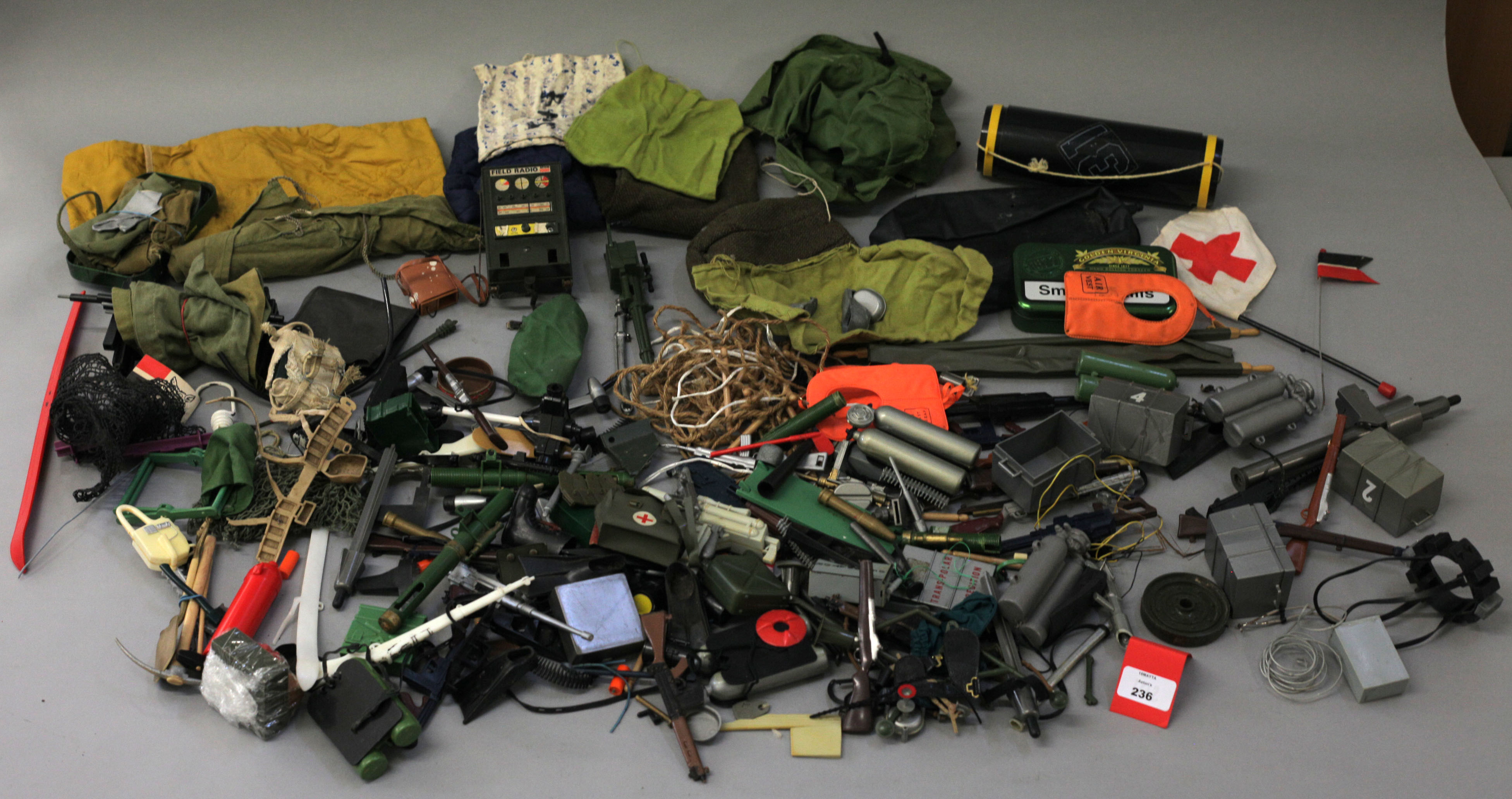 An excellent quantity of Palitoy Action Man accessories, including ...